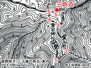 当時の愛宕山周辺図