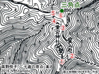 当時の三角点周辺図