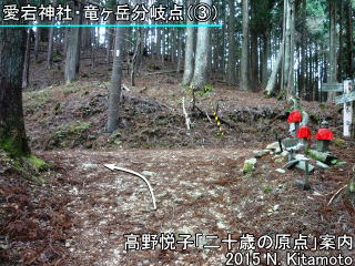 愛宕神社竜ヶ岳分岐点