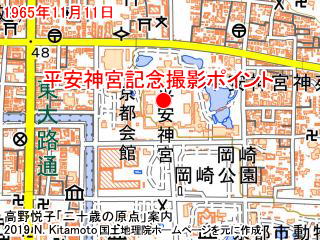 平安神宮付近地図