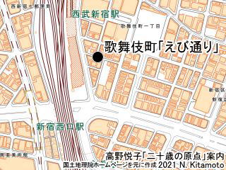 歌舞伎町えび通り地図