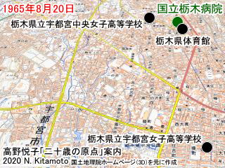 国立栃木病院地図