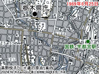 栃木県庁地図