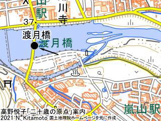 走った橋の地図